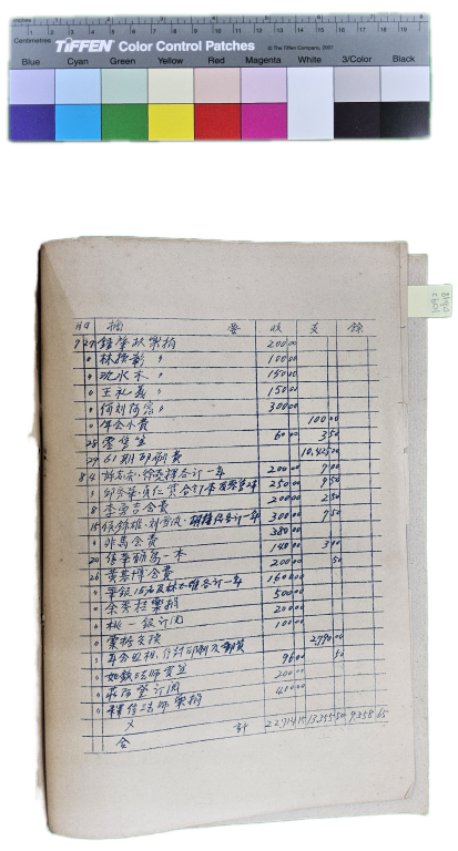 〈笠通訊〉第二冊-第61期經費明細表(民國63年9月)