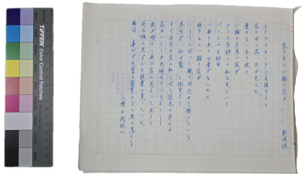 第五屆東亞詩書展作品集-賴順娘的作品(日文)