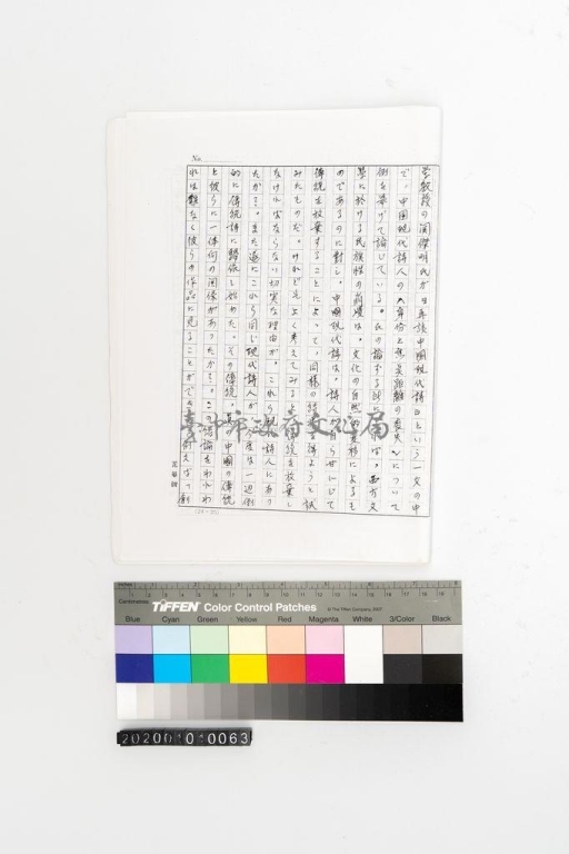 〈一九七三年-台灣現代詩の動向〉手稿內文